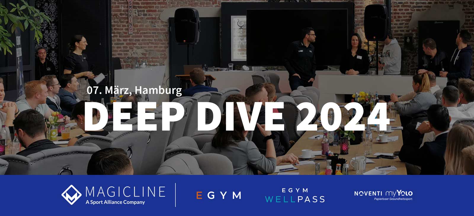 EGYM, EGYM Wellpass und NOVENTI myYOLO zu Gast beim Magicline Deep Dive